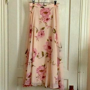 Floral long skirt